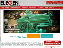 Tablet Screenshot of elegen.co.za